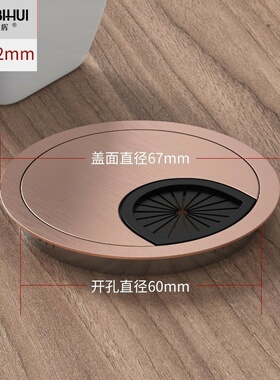 家俱桌面电脑穿线孔盖板电视背景墙穿线孔堵装饰圈线孔盖洞透气盖
