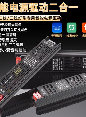 24V智能LED灯带电源驱动变压器双色三色控制器米家涂鸦调光调色