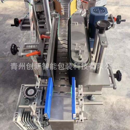 全自动设GDU速双标机圆贴标不干胶立备式玻璃塑料不干胶贴标