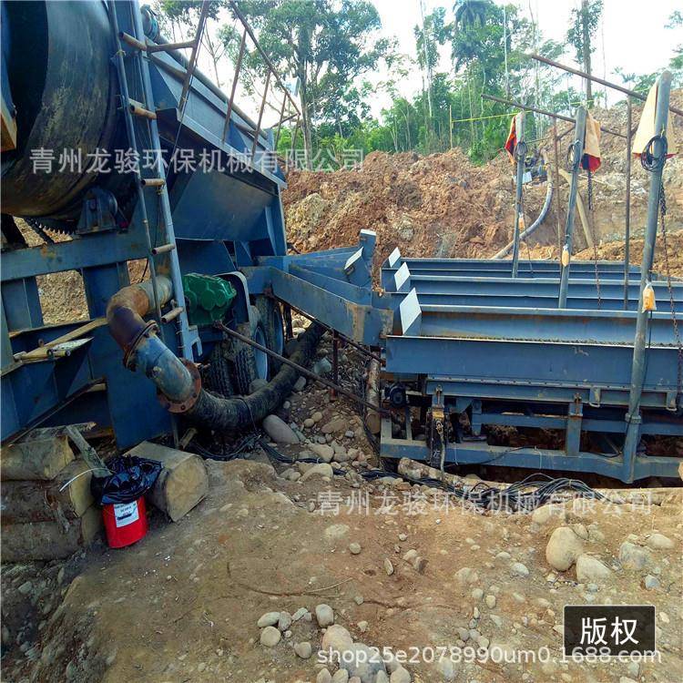 加纳沙金精适选设金 非洲采沙机械 可移备动式淘金设备 应LLZ复