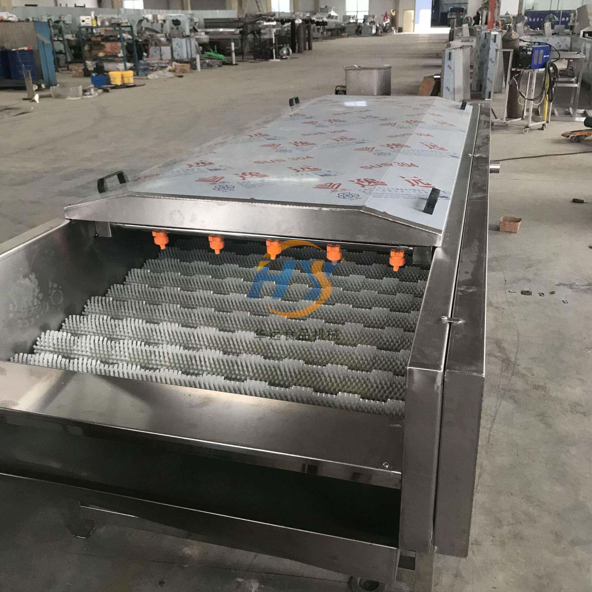 山铁去华远棒毛辊清机洗 荸荠毛刷圆葱毛棍去皮机 皮土豆清洗设备