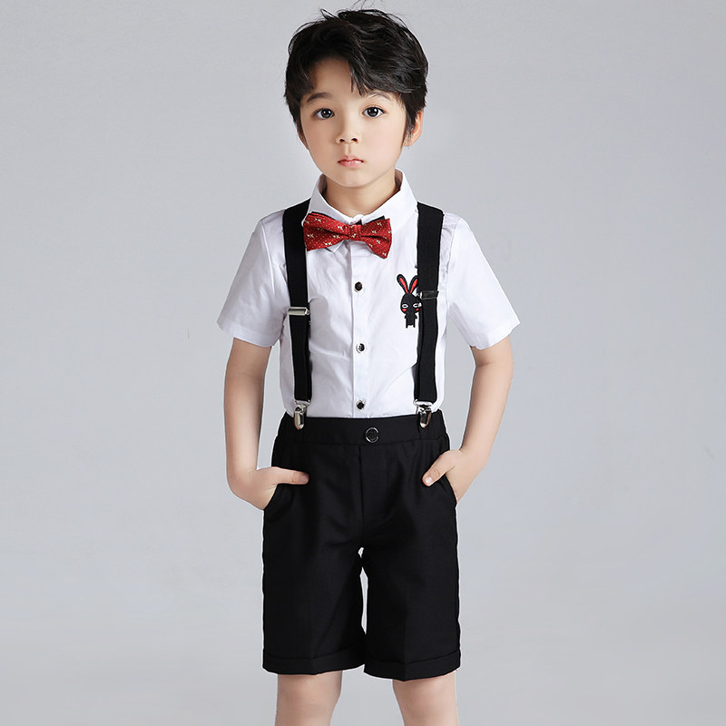 男童小西装主持人服装钢琴演出服套装男孩走秀花童婚礼儿童礼服秋