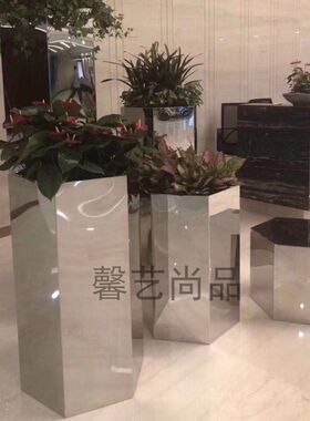 不锈钢凳子茶几 六边形金属茶几客厅茶桌 办公酒店KTV 定制凳子