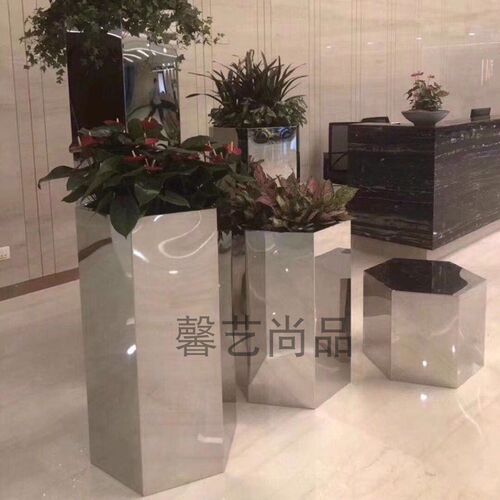 不锈钢凳子茶几 六边形金属茶几客厅茶桌 办公酒店KTV 定制凳子
