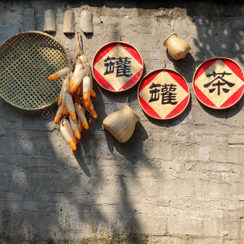 茶馆茶楼墙壁挂件茶叶城复古茶艺茶道茶叶店装饰茶文化背景墙挂饰
