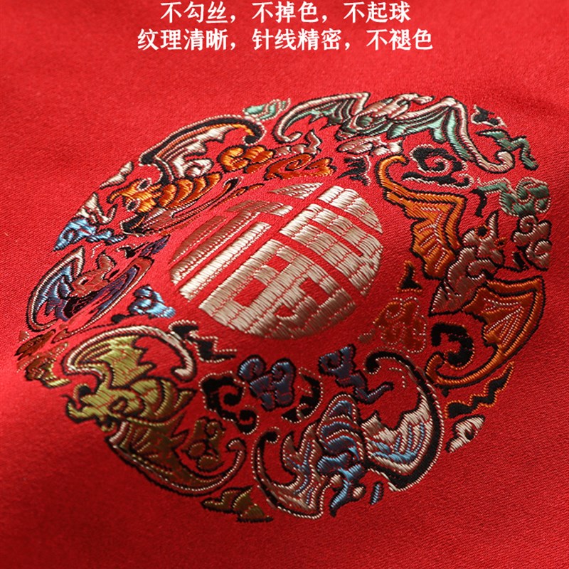 新中式红色桌布布艺实木餐桌布台布茶桌长方形家用会议桌茶桌盖布