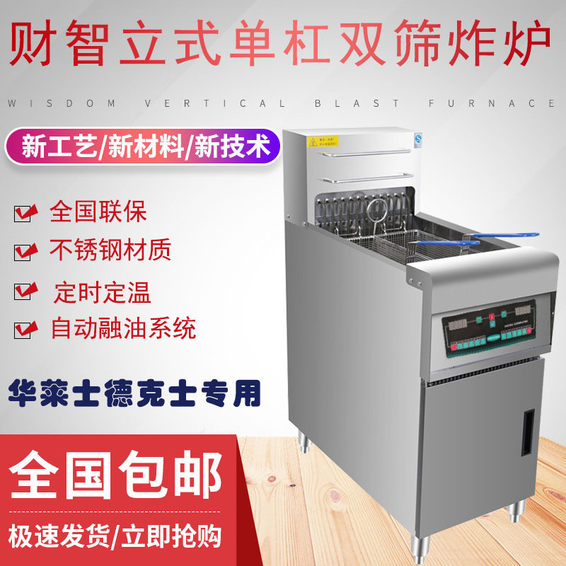 包邮财智电脑版电炸炉 油炸机/炸鸡排薯条油条机