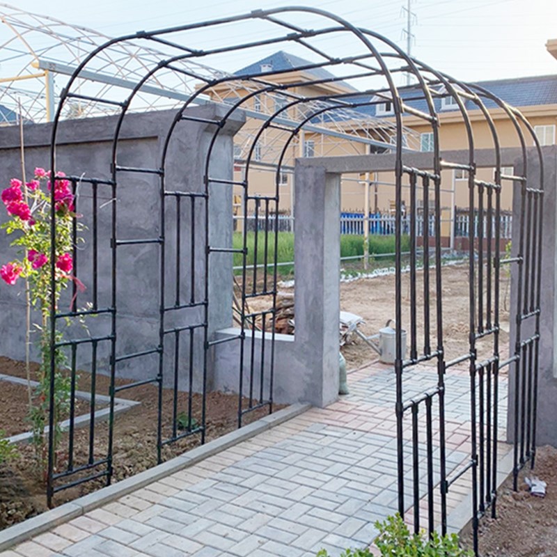 拱门花架爬藤架拱形支架花拱门架子室外花园园艺风车茉莉爬藤月季