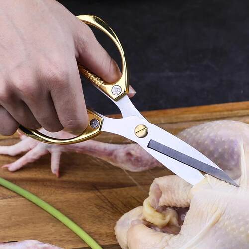 阳江厨房剪刀家用不锈钢强力鸡骨剪专用食物剪子多功能烤肉剪刀
