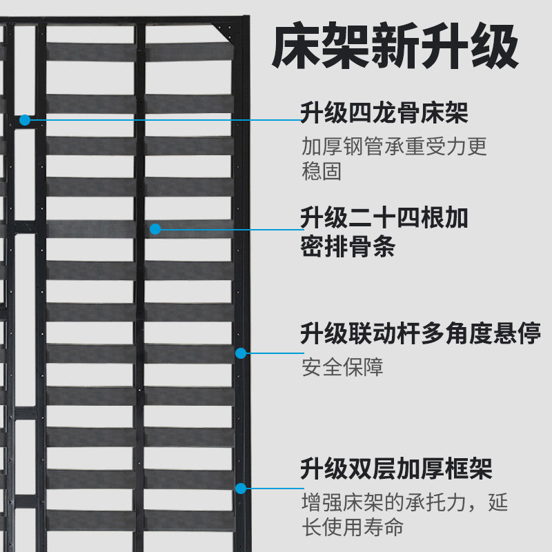 加固隐形床五金配件书房客厅多功能壁挂式墨菲侧翻小户型定制折叠