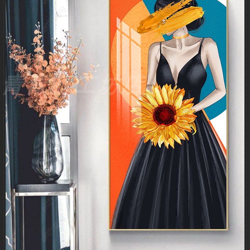 美容院装饰画服装店挂画皮肤管理装饰画艺术画走廊玄关画背景墙画