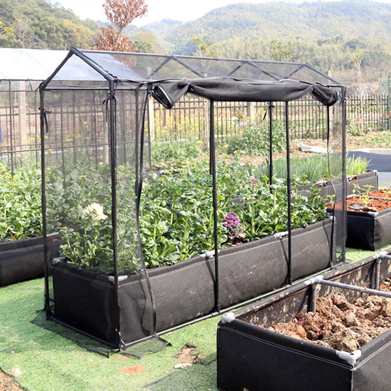 新田园种植箱带防虫网防晒网罩蔬菜水果栽培箱黄瓜青菜无纺布种植