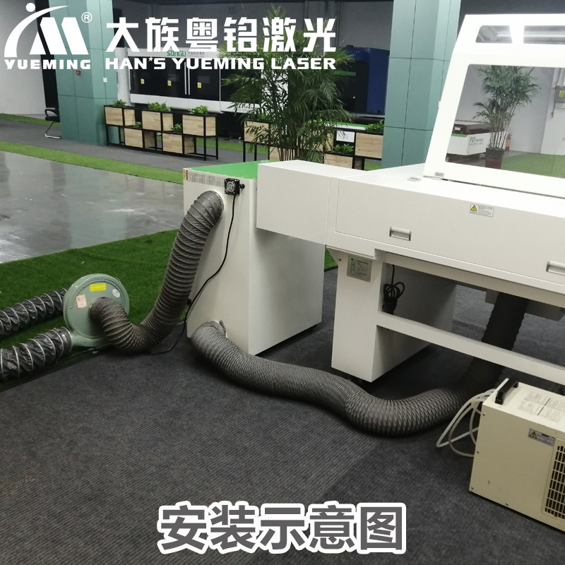 大族粤铭激光切割机除尘器除臭除烟亚克力橡胶板皮革雕刻净化环保