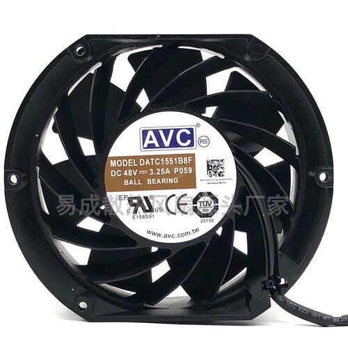 AVC DATC1551B8F DC 48V 3.25A P059 机柜电柜轴流风机散热风扇
