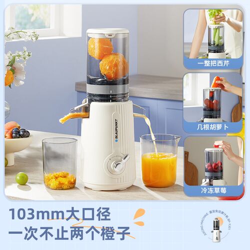 蓝宝榨汁机家用渣汁分离汁渣全自动原汁机M小型水果汁压榨机炸汁