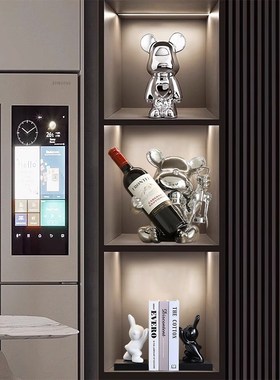 轻奢高档红酒架酒柜装饰品摆件客厅电视柜家居展示2S024新款高级