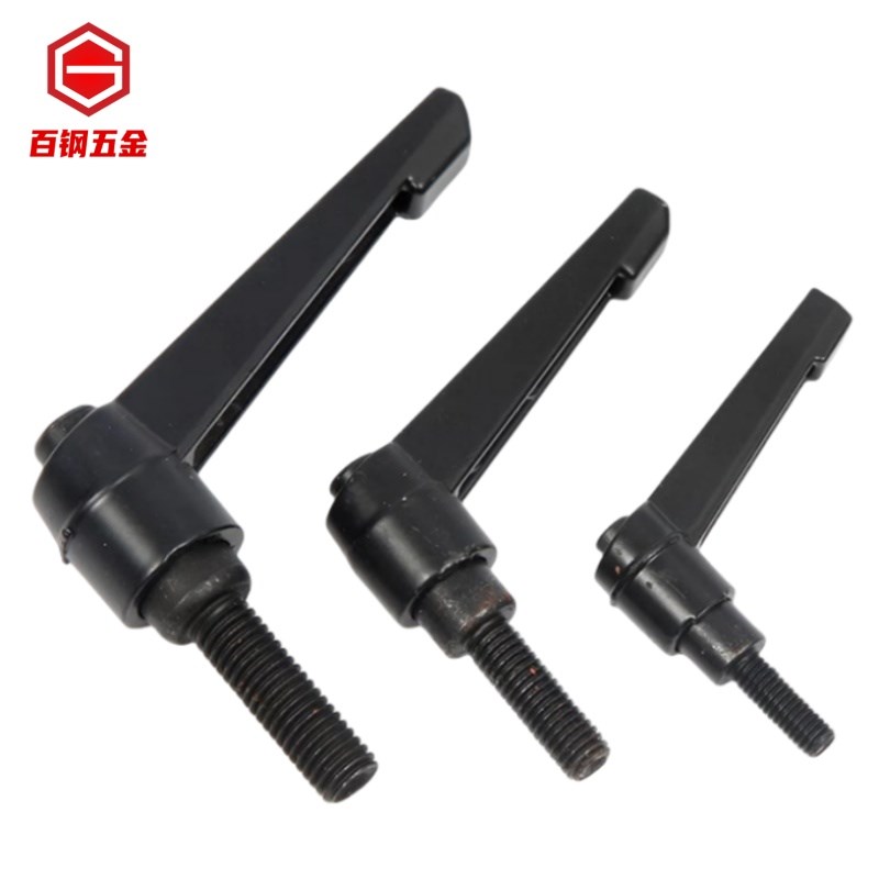 百钢可调位紧定手柄螺丝7字型棘轮把手L型快速自锁U紧扳手旋转手