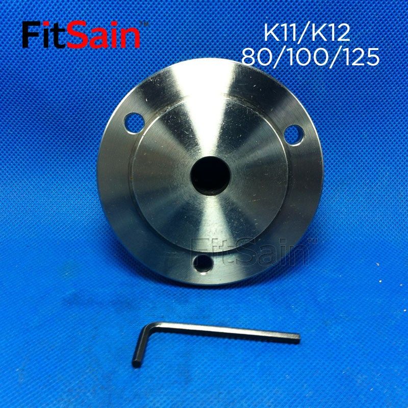 FitSain-三爪四爪125自定心卡盘法兰盘卡盘杆K11/K12-125连接杆