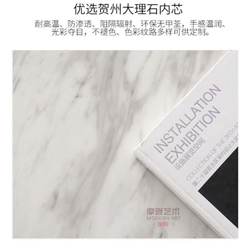 北欧轻奢沙发大理石边几小茶几洽谈桌子简约角几设计师圆几咖啡桌