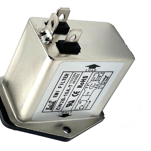 KEILS电源滤波器直流开关220V10A电源净化器插座式CW2B-10A-T