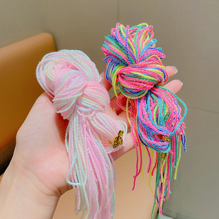 编发彩绳脏脏辫发圈脏辫发绳编头发神器丝带绑发儿童彩带头饰女童