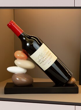 时来运转红酒架摆件酒柜装饰品轻奢高档高K级感客厅家居饰品餐边