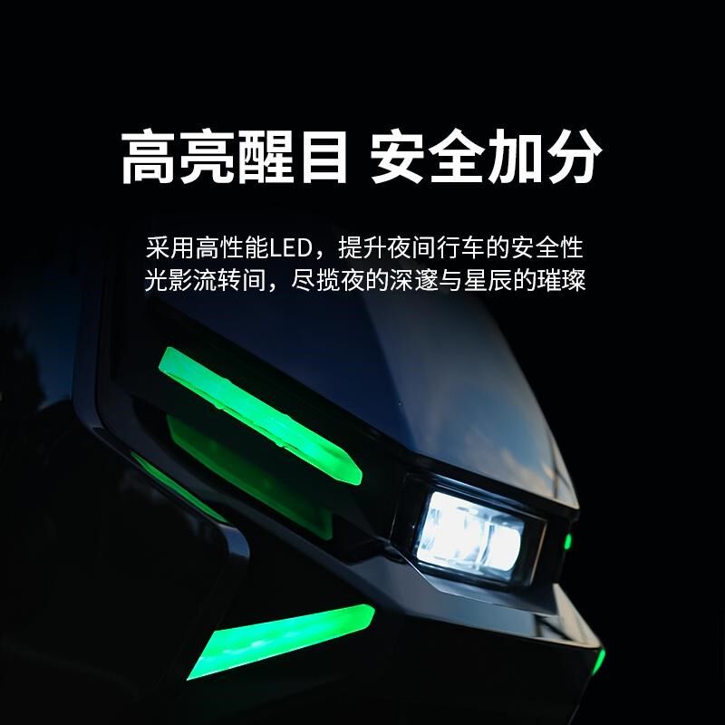 小牛FX/FXT尾灯前大灯行车灯转向F灯氛围灯火蛇炫彩可调改装配件 - 实物图