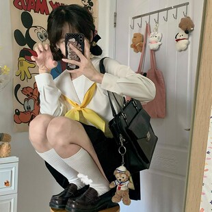 【花见森】JK制服水手服 关东札幌关西襟无本 黑白无配件基础上衣