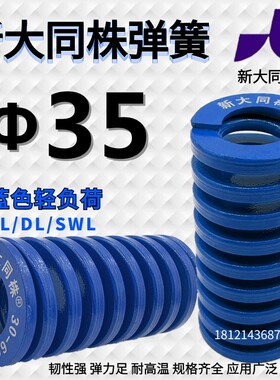 新大同株模具弹簧进口大同弹簧TL蓝色日标矩形弹簧&Phi;35*40 45-