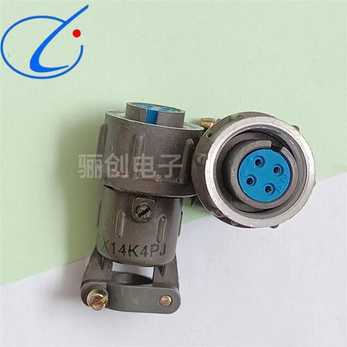 圆形连接器X14K4PJG镀金+防尘盖X14K4PJ X14J4MJ航空插头现货