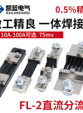 直流电流表外附分流器FL-2 10A30A50A75A100A150A200A300A 75mV