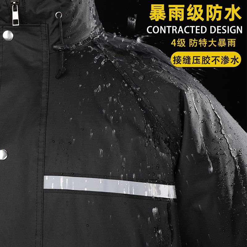 加棉雨衣装男女款冬季加绒防风防雨加厚保暖电动车骑手分体防暴雨
