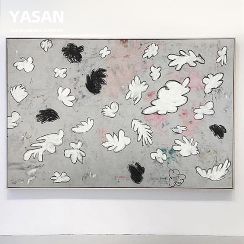 YASAN 纯手绘抽象油画艺术画巨幅客厅装饰画玄关画走廊尽头挂画
