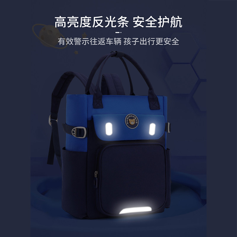 小学生补习袋男儿童补课包手提袋大容量拎书袋女童轻便作业包定制