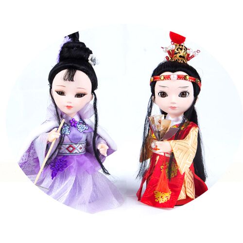 北京绢人娃娃摆件  红楼梦金陵十二钗 中国特色礼品送老外