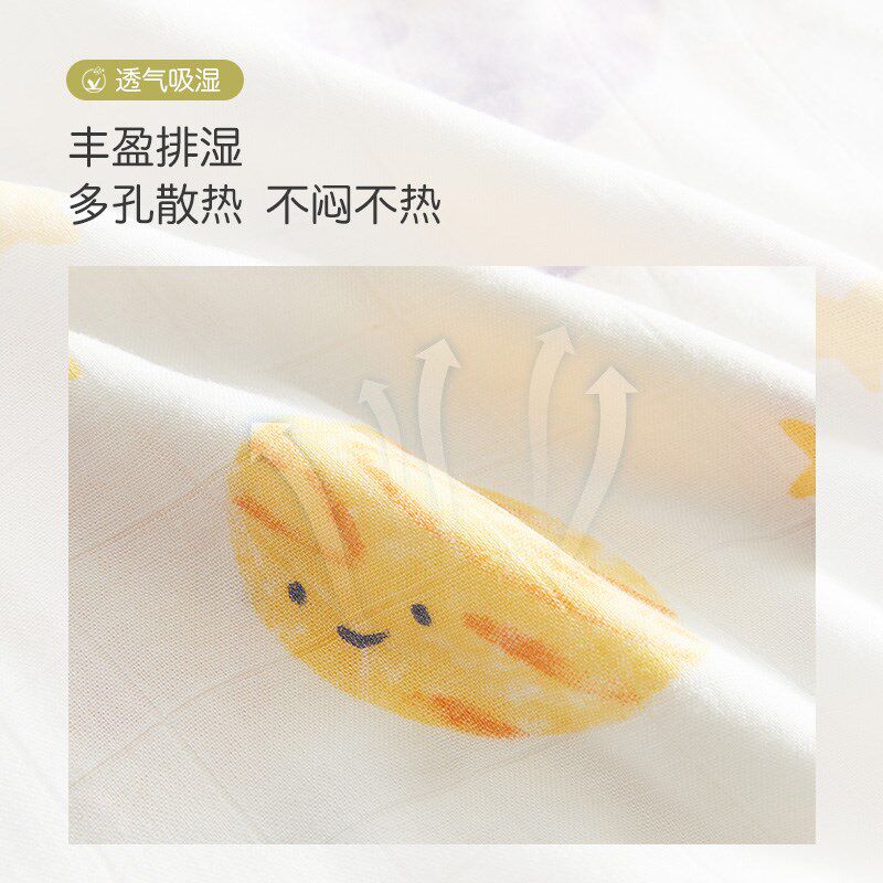 纳多果竹纤维纱布婴儿枕头新生儿宝宝枕头透气初生吸汗定型枕可拆