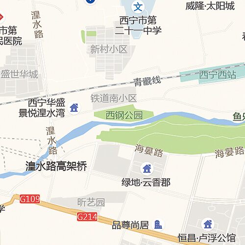 2021新款西宁市城区地图办公室挂图高清防水墙壁装饰实物推荐定制