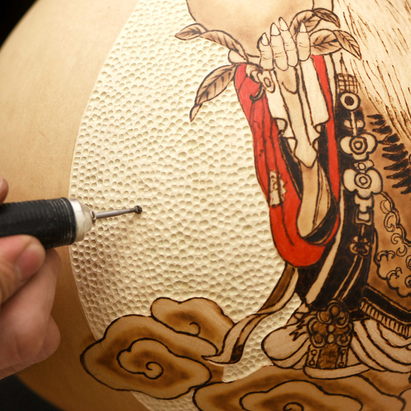 葫仙天然大葫芦摆件手工烙画财神寿星送老人朋友礼物家居工艺品
