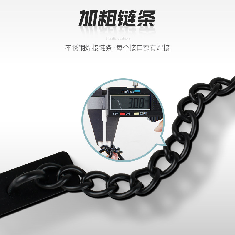 窗锁链条不锈钢免打孔纱窗限位器防儿童开窗防盗链固定加厚安全锁图片