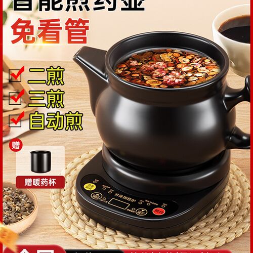 中药电煎壶煎药壶全自动熬药砂锅专用锅炖药煲家用中医专门煮药罐