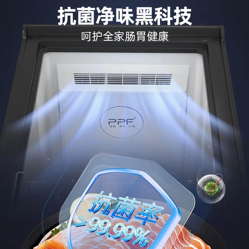 星星冷柜家用一级能效节能冷藏 全冷冻柜小型300升风冷无霜冰柜