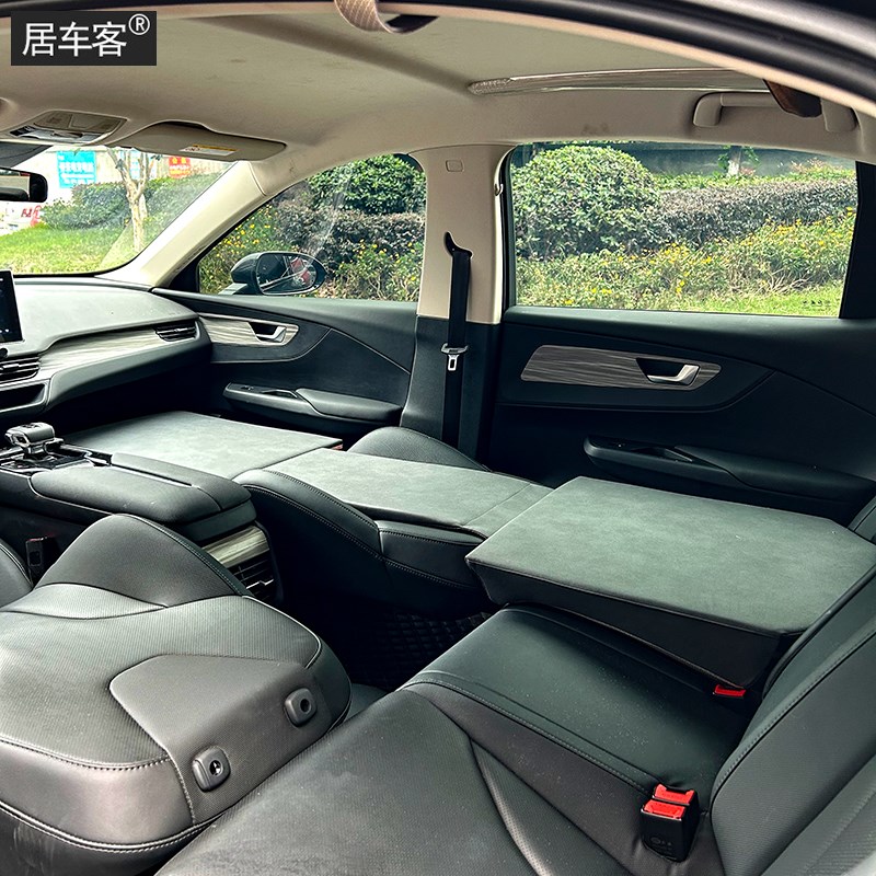 适用于红旗E-QM5副驾车载旅行海绵床垫前后排自驾游午睡车内睡觉