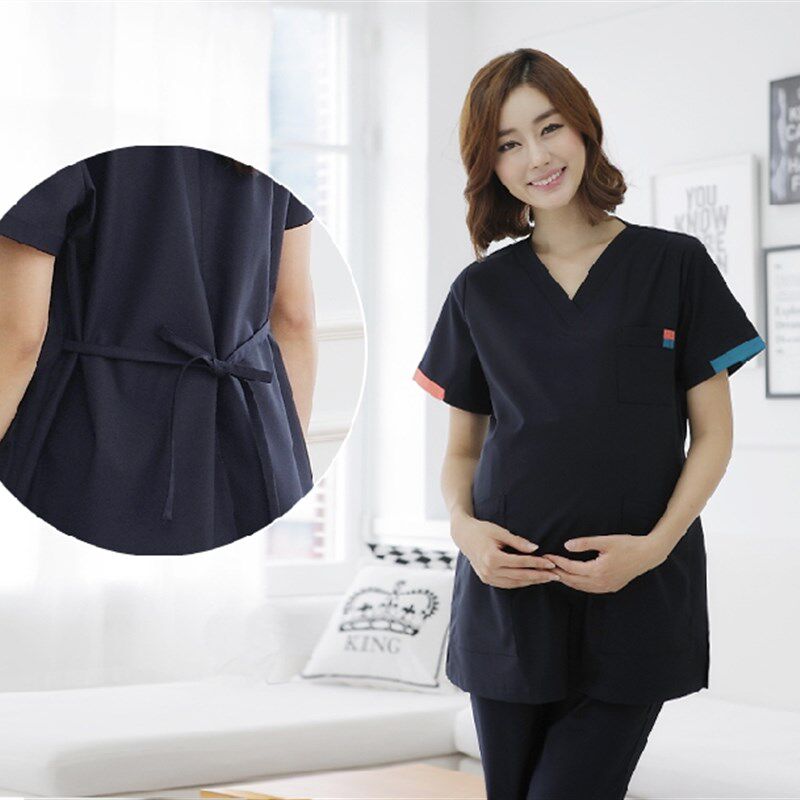 欧美孕妇洗手服护士服舒适透气柔软工作制服牙科儿科孕妇洗隔离衣