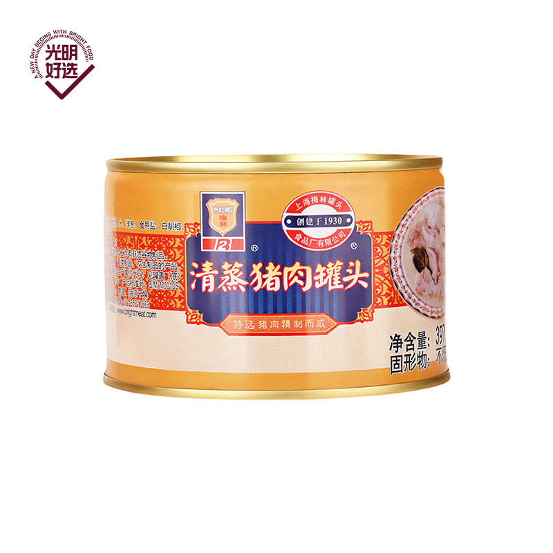 上海梅林清蒸猪肉罐头397克