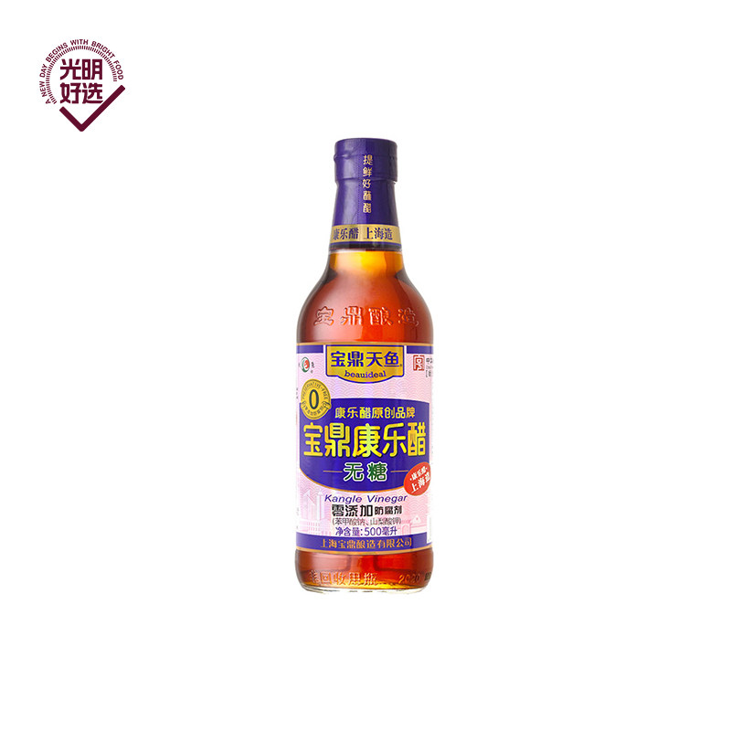 宝鼎天鱼无糖康乐醋500ml*1瓶图片