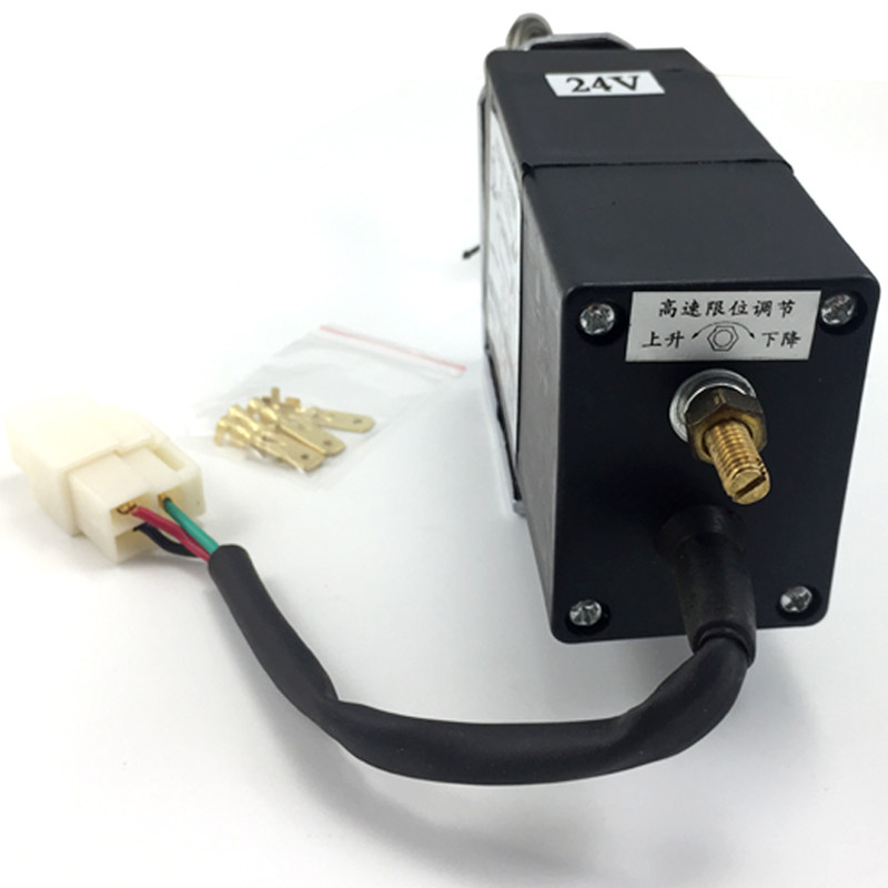 车船柴油机发动机12v24v电动油门控制器发电机停机阀可限位调节