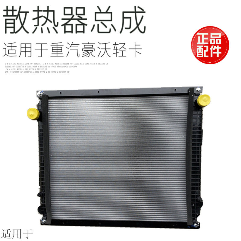 适用于中国重汽豪沃轻卡发动机散热器总成水箱总成铝塑原厂配件
