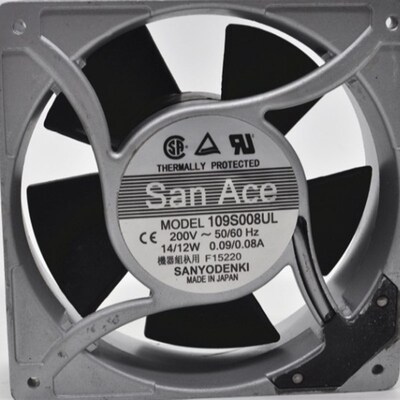 全新三洋 230V 220V 109S025UL 14/12W 12038 12CM 机柜交流散热
