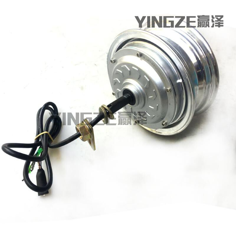 改装电动滑板车无刷轮毂电机13寸36V48V500W一体电机轮毂