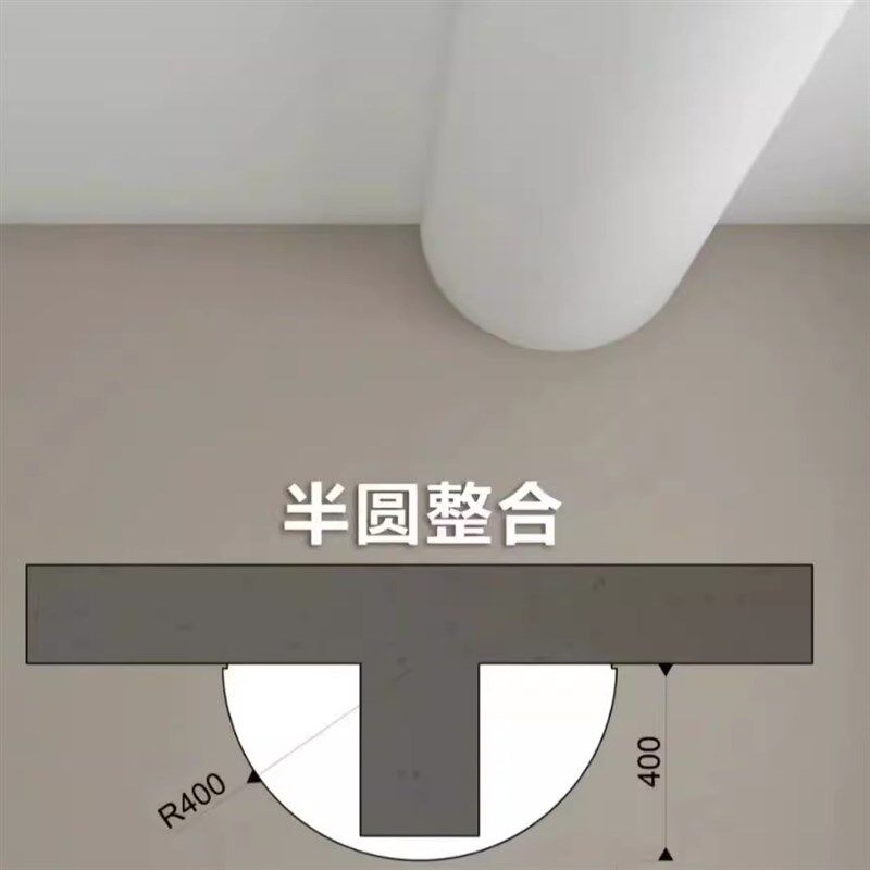 高密度泡沫横梁弱化S型弧形吊顶拱门半圆造型定制房梁遮挡装饰图片